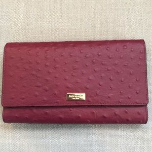 Kate Spade Riverside Street Ostrich Phoenix Merlot
